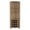 Tuhome Essential Corner Bar Cabinet, Three Shelves, Eight Built-in Wine Rack, Two Side Shelves, Aged Oak BLM7785 - alternate 2